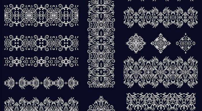 وکتور کادر و حاشیه اسلیمی