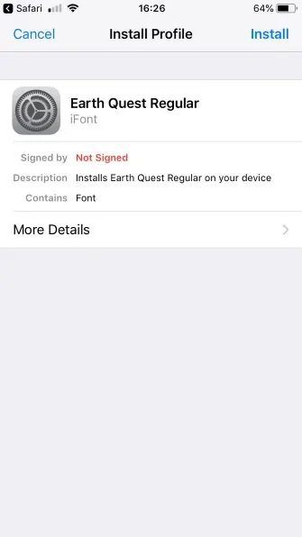 آموزش نصب فونت در ایفون