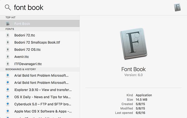 آموزش نصب فونت در مکینتاش