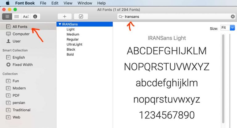 آموزش نصب فونت در مکینتاش