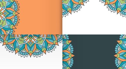 وکتور اسلیمی رنگارنگ