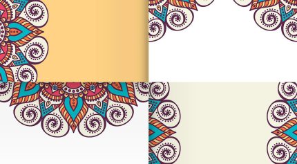 وکتور اسلیمی ماندالا تزئینی