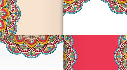 وکتور ماندالا اسلیمی رنگارنگ