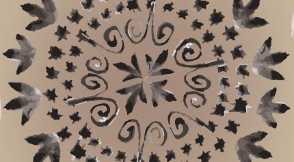 وکتور طرح ماندالا آبرنگی