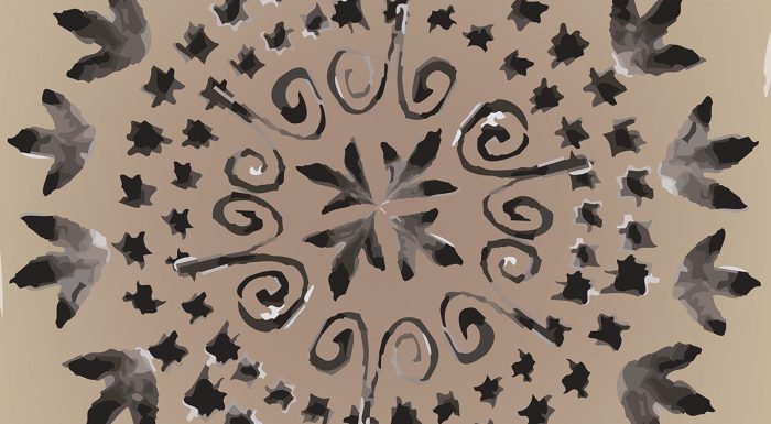 وکتور طرح ماندالا آبرنگی