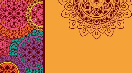 وکتور ماندالا خوش رنگ