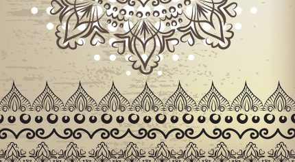 وکتور ترنج و حاشیه اسلیمی