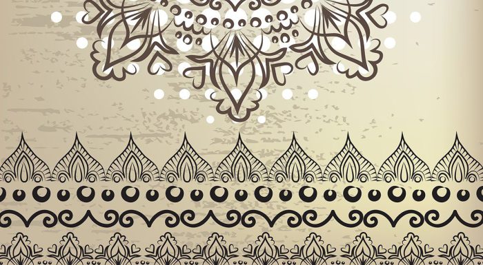 وکتور ترنج و حاشیه اسلیمی