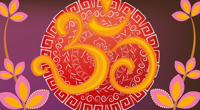 وکتور طرح ماندالا قرمز بهمراه گل