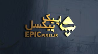 موکاپ لوگو 3 بعدی روی دیوار دفتر کار