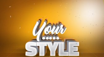 موکاپ لوگو و متن سه بعدی رنگارنگ