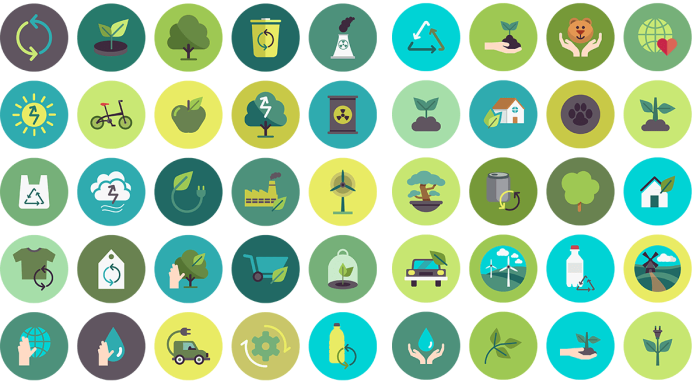 مجموعه 50 آیکن اکولوژی و زیست محیطی