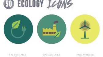 مجموعه 50 آیکن اکولوژی و زیست محیطی