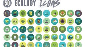 مجموعه 50 آیکن اکولوژی و زیست محیطی