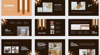 قالب پاورپوینت کسب و کار گرنا تیره و روشن