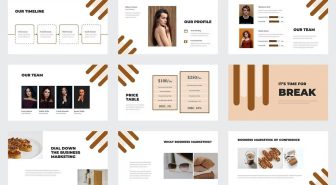 قالب پاورپوینت کسب و کار گرنا تیره و روشن