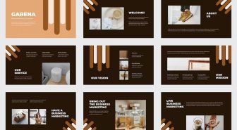 قالب پاورپوینت کسب و کار گرنا تیره و روشن