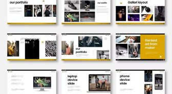 قالب پاورپوینت انویت با رنگ نارنجی