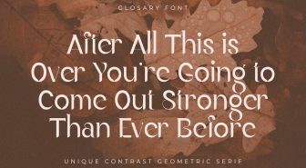 فونت Glosary انگلیسی