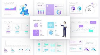 قالب پاورپوینت داشبورد شاخص کلیدی عملکرد گرادینت