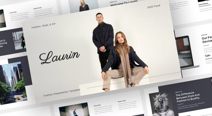 قالب پاورپوینت مد و فشن لورین