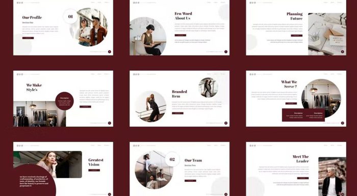 قالب پاورپوینت اونرا با 5 رنگ مختلف