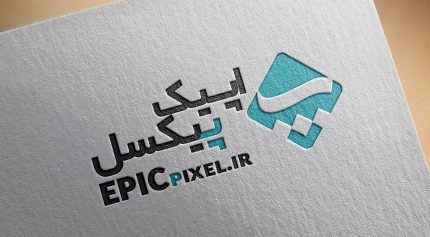 موکاپ لوگو روی کاغذ افکت دار