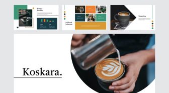 قالب پاورپوینت کسکارا سبز و نارنجی