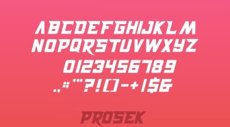 فونت Prosek انگلیسی