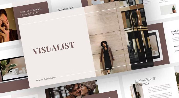 قالب پاورپوینت مینیمال ویژوالیست