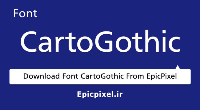 مجموعه فونت CartoGothic