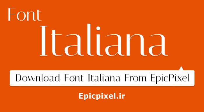 فونت Italiana