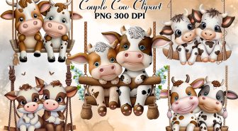 عکس های دوربری شده گاو های بانمک روی تاب