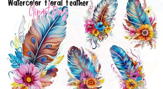 عکس های دوربری شده پر گلدار آبرنگی