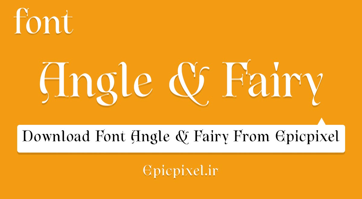 فونت Angle & Fairy انگلیسی