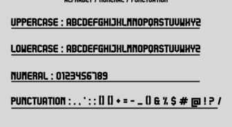 فونت Undersky انگلیسی