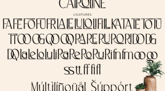 فونت Cairoline انگلیسی