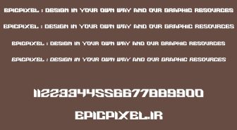 فونت Enwirto انگلیسی