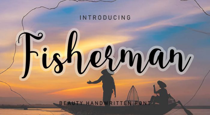 فونت Fisherman انگلیسی