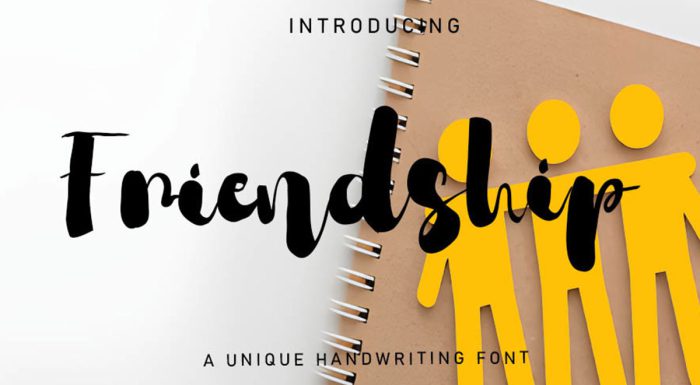 فونت Friendship انگلیسی