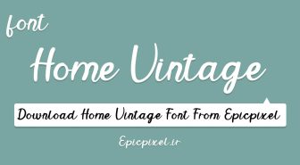 فونت Home Vintage انگلیسی