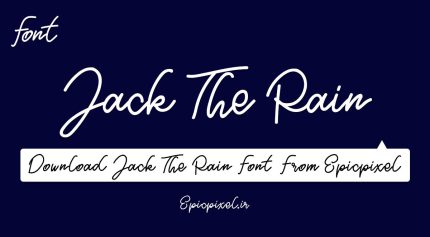 فونت Jack The Rain انگلیسی