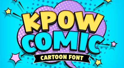 فونت Kpow Comic انگلیسی