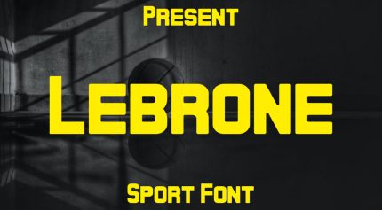 فونت Lebrone انگلیسی