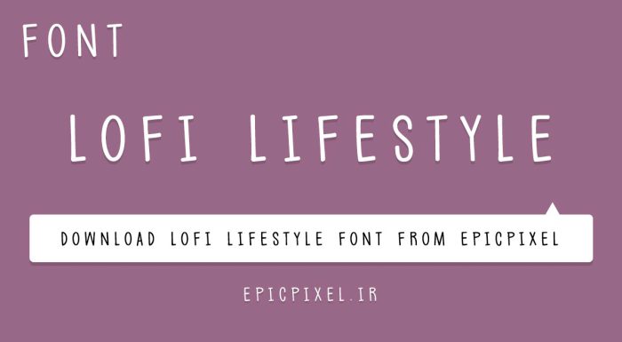 فونت Lofi Lifestyle انگلیسی