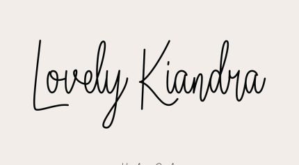 فونت Lovely Kiandra انگلیسی