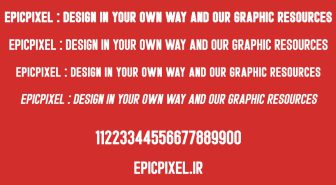 فونت Moneer انگلیسی