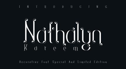 فونت Nathalyn Kareem انگلیسی