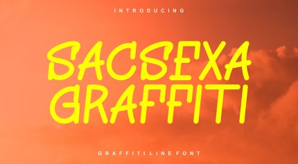 فونت Sacsaxa Graffiti انگلیسی