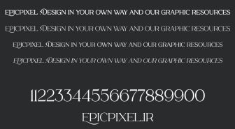 فونت Sinyalir انگلیسی